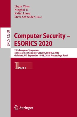 Computer Security - ESORICS 2020