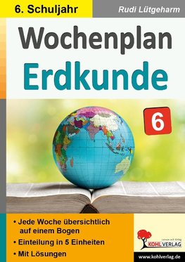 Wochenplan Erdkunde / Klasse 6