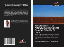 ACV DI UN SISTEMA DI TURBINE EOLICHE ONSHORE CON UNA CAPACITÀ DI 1,5MW