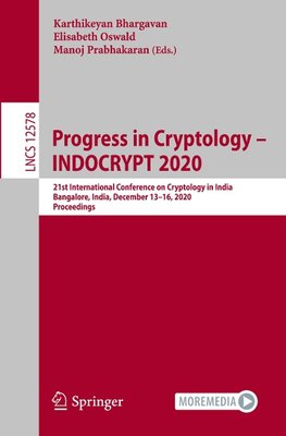 Progress in Cryptology -  INDOCRYPT 2020