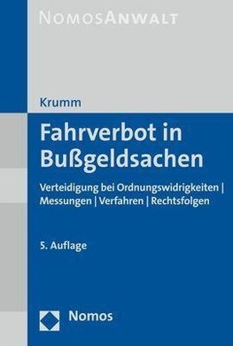 Fahrverbot in Bußgeldsachen