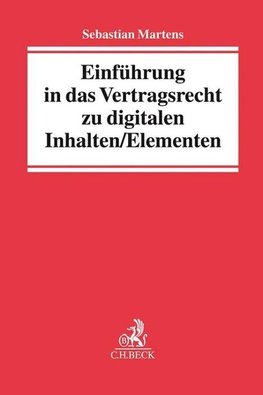 Einführung in das Vertragsrecht zu digitalen Inhalten/Elementen