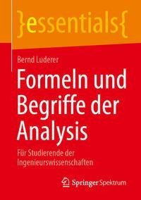 Formeln und Begriffe der Analysis