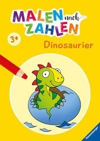 Malen nach Zahlen ab 3 Jahren: Dinosaurier