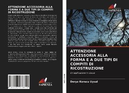 ATTENZIONE ACCESSORIA ALLA FORMA E A DUE TIPI DI COMPITI DI RICOSTRUZIONE