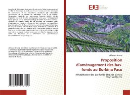 Proposition d¿aménagement des bas-fonds au Burkina Faso