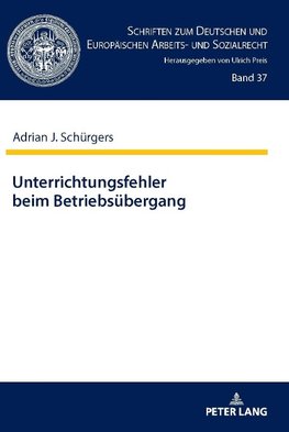 Unterrichtungsfehler beim Betriebsübergang