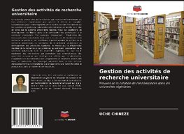 Gestion des activités de recherche universitaire