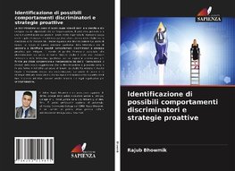 Identificazione di possibili comportamenti discriminatori e strategie proattive