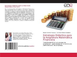 Estrategia Didáctica para la Asignatura Matemática Financiera