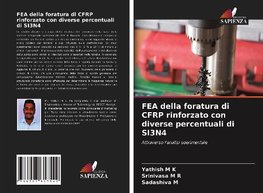 FEA della foratura di CFRP rinforzato con diverse percentuali di SI3N4