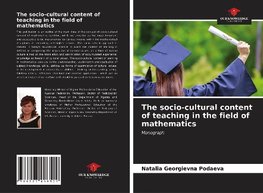 The socio-cultural content of teaching in the field of mathematics