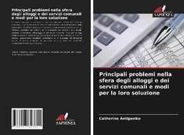 Principali problemi nella sfera degli alloggi e dei servizi comunali e modi per la loro soluzione