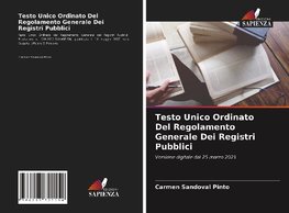 Testo Unico Ordinato Del Regolamento Generale Dei Registri Pubblici