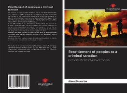 Resettlement of peoples as a criminal sanction