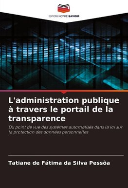 L'administration publique à travers le portail de la transparence