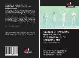 TECNICHE DI MARKETING PER PROGRAMMI EDUCATIVIANALISI DEL MARKETING MIX