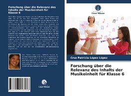 Forschung über die Relevanz des Inhalts der Musikeinheit für Klasse 6