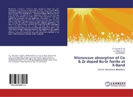 Microwave absorption of Co & Zr doped Ba-Sr ferrite at X-Band