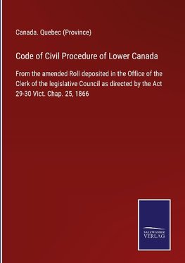 Code of Civil Procedure of Lower Canada