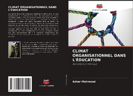 CLIMAT ORGANISATIONNEL DANS L'ÉDUCATION