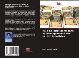 Rôle de l'IDBI Bank dans le développement des petites industries