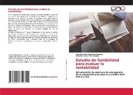 Estudio de factibilidad para evaluar la rentabilidad