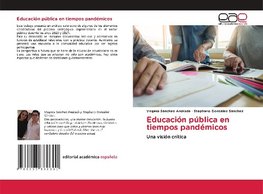 Educación pública en tiempos pandémicos