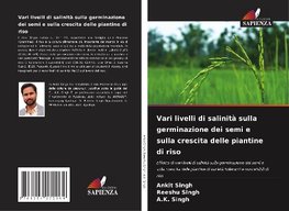 Vari livelli di salinità sulla germinazione dei semi e sulla crescita delle piantine di riso