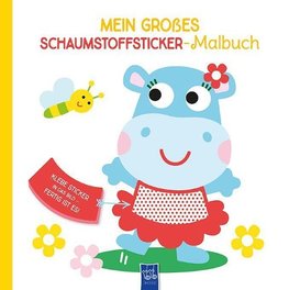 Mein großes Schaumstoffsticker-Malbuch - Nilpferd