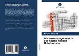 Wissensmanagement in der nigerianischen Hotelbranche