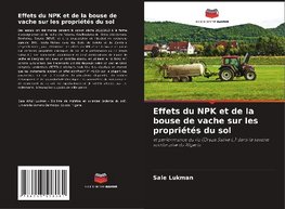 Effets du NPK et de la bouse de vache sur les propriétés du sol