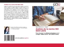 Análisis de la norma ISO 9001-2015