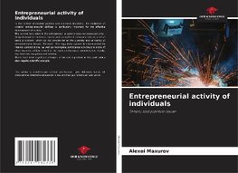 Entrepreneurial activity of individuals