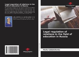 Legal regulation of relations in the field of education in Russia