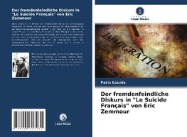 Der fremdenfeindliche Diskurs in "Le Suicide Français" von Eric Zemmour