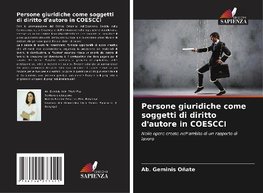 Persone giuridiche come soggetti di diritto d'autore in COESCCI