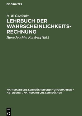 Lehrbuch der Wahrscheinlichkeitsrechnung