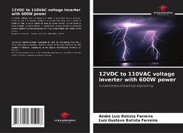 12VDC to 110VAC voltage inverter with 600W power