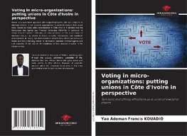 Voting in micro-organizations: putting unions in Côte d'Ivoire in perspective