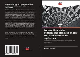 Interaction entre l'ingénierie des exigences et l'architecture de systèmes