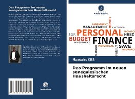 Das Programm im neuen senegalesischen Haushaltsrecht