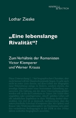 "Eine lebenslange Rivalität"?