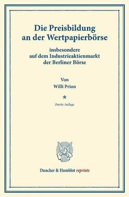 Die Preisbildung an der Wertpapierbörse