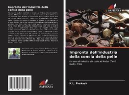 Impronta dell'industria della concia della pelle