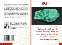 Optimisation de la dose des solutions basiques par contrôle du pH lors de la flottation des minerais mixtes traités au concentrateur de KAPULO