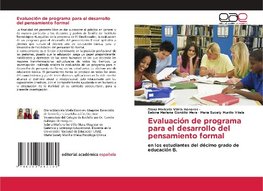 Evaluación de programa para el desarrollo del pensamiento formal