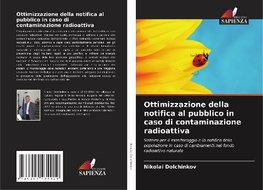 Ottimizzazione della notifica al pubblico in caso di contaminazione radioattiva