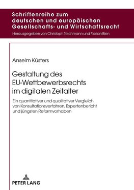 Gestaltung des EU-Wettbewerbsrechts im digitalen Zeitalter