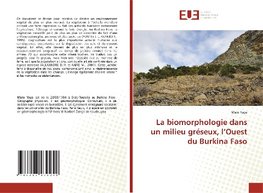 La biomorphologie dans un milieu gréseux, l'Ouest du Burkina Faso